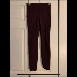 Lululemon purple side pocket leggings size 4